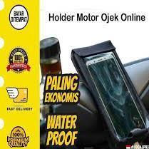 FAVORIT Phone Holder HP Waterproof untuk di Motor Anti Air Tas Gojek Grab Layar Sentuh Touchscreen S