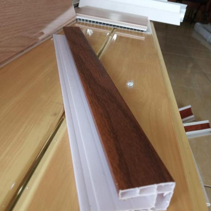 '' PLAFON PVC LIST MINIMALIST SERAT KAYU *