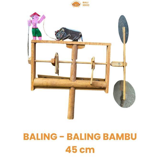 ```````] Baling Baling Bambu Bali 2 Nada - Kincir Angin Bambu Mini - Pindekan Mini Bambu - Baling Ba