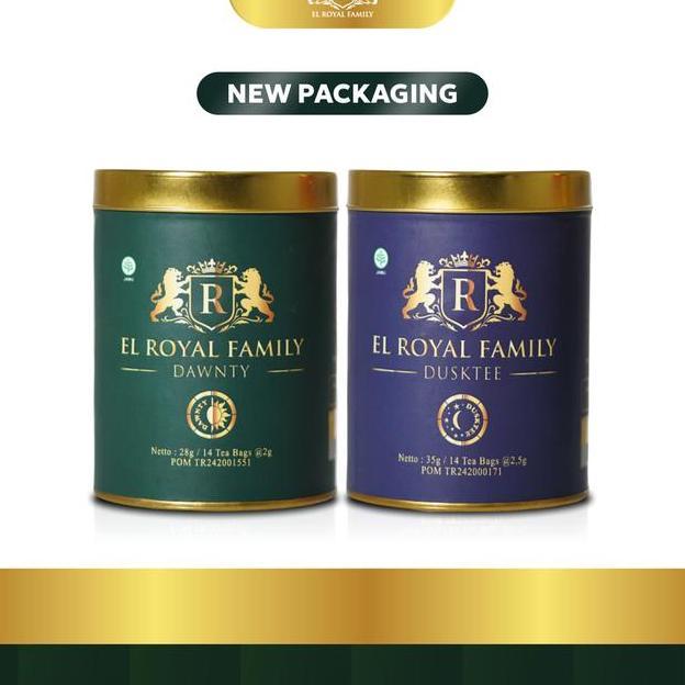 Paket El Royal Teh Herbal Hijau - Night And Morning Tea Green Pasti Ori