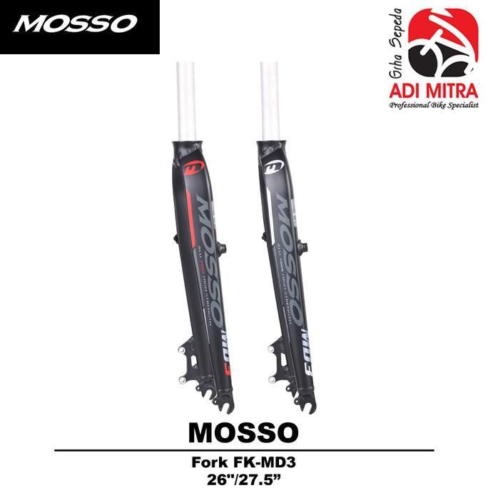 Promo Mosso MD3 Fork Rigid Disc / V-Brake Fork Sepeda 26 / 27.5 Inch Diskon