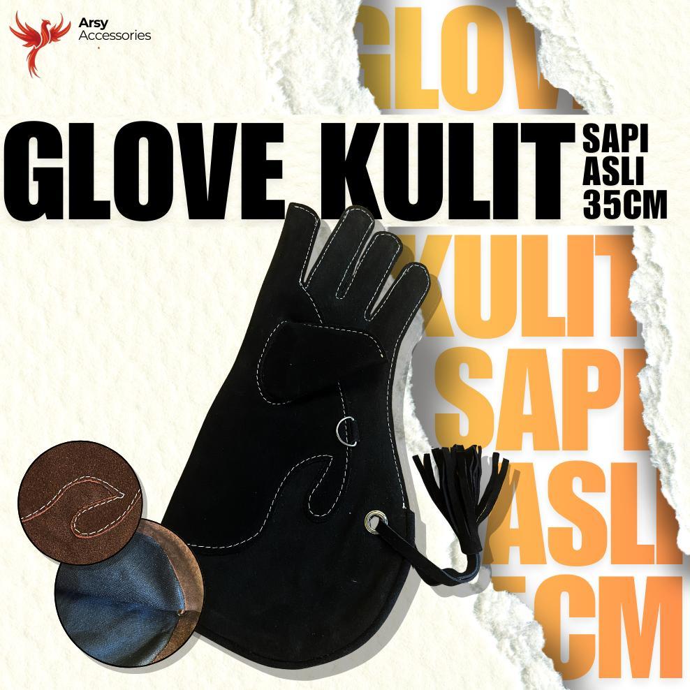 -VY- glove/sarung tangan elang dan burung hantu full black/FREE LONCENG