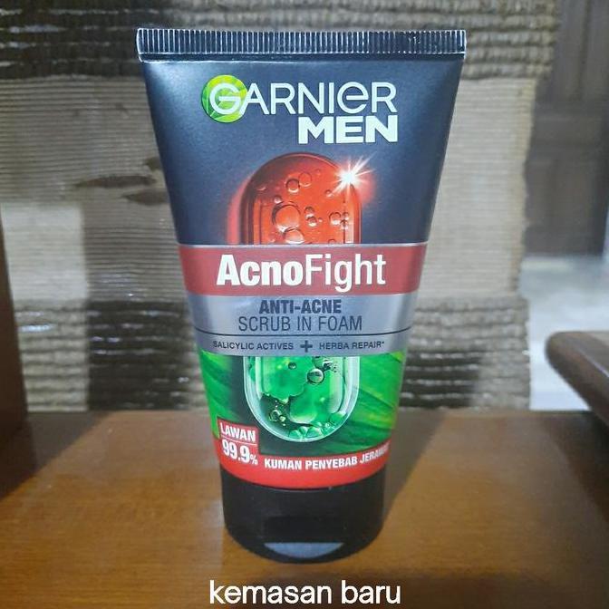 Langsung- Facial Wash Acno Fight 100Ml Garnier Men 100 Ml Foam Cleanser Anti Acne Sabun Cuci Muka Pr