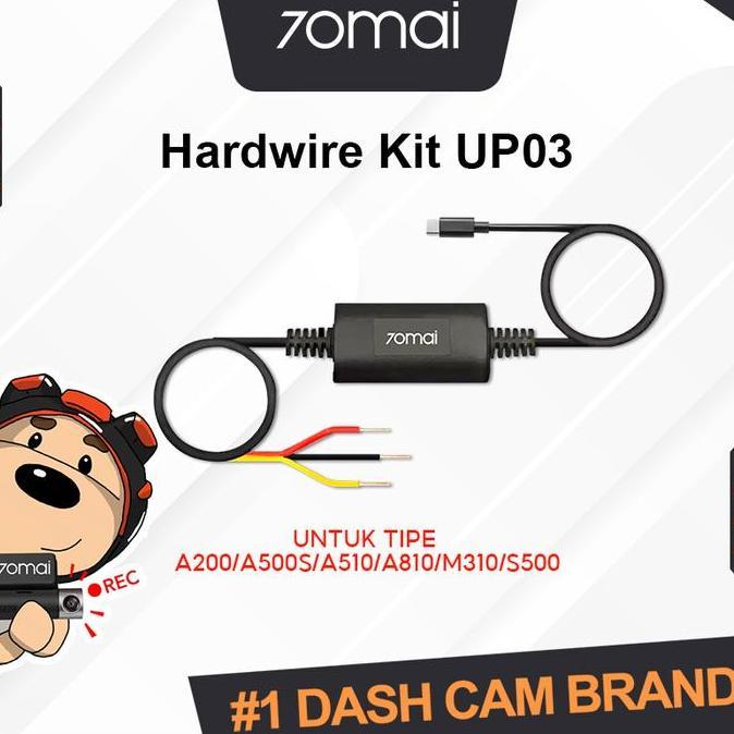 70MAI DASHCAM HARDWIRE KIT UP03 UNTUK PARKING MONITOR (UNTUK TIPE A200/A500S/A510/A810/M310/S500/OMN