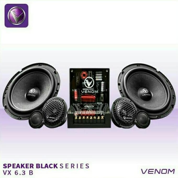 Promo Speaker 3 way Venom Black / Venom Audio / for sound quality / sq / sql Diskon