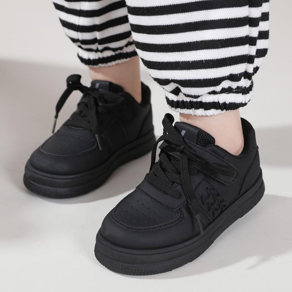 FREE ONGKIR LVRKIDS [SALE] SIZE 21-37 UNISEX SEPATU ANAK SPORT HITAM SEPATU SEKOLAH ANAK LV0308