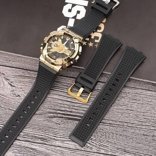 Strap rubber tali karet jam tangan & Buckle GS GM 110 / GA 900 & Bezel