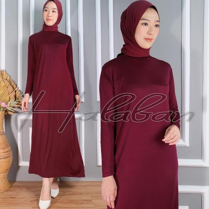 Sekarangaja- Terlaris Manset Gamis Wanita Polos Premium - Inner Long Dres Wanta - Manset Untuk Lapis