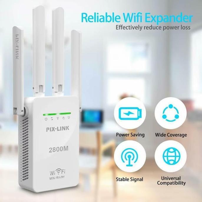 PIX-LINK 300M Wireless Wifi Range Extender Router Repeater AP LV-WR09