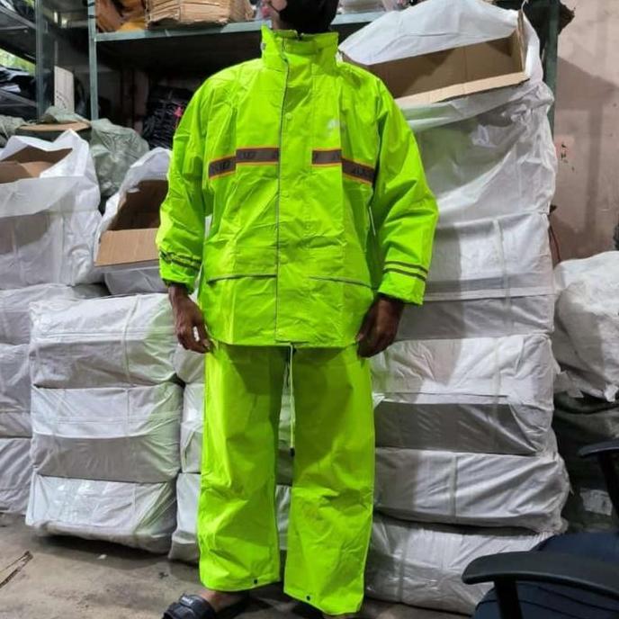 Promo Jas Hujan Axio Hijau Stabilo Original 100% Termurah