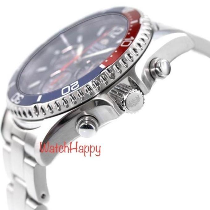 Ready JAM TANGAN PRIA ORIENT RA-TX0201L / RA-TX0201L10B MAKO SOLAR CHRONOGRAPH PEPSI BLUE DIAL SAPPH