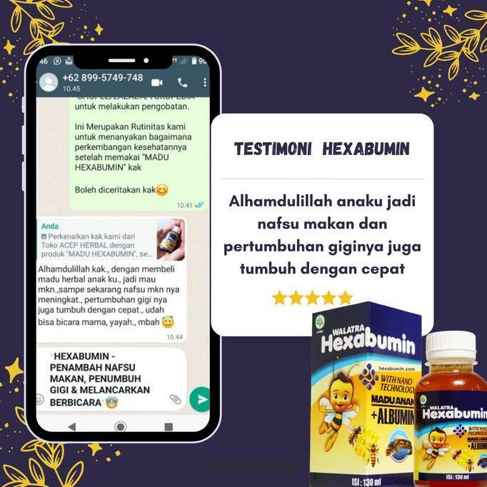 Full- Hexabumin - Untuk Anak Telat Tumbuh Gigi Dan Membantu Mempercepat Pertumbuhan Gigi, Meredakan 