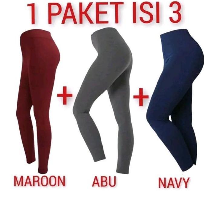 DN25 - CELANA LEGING WANITA DAPAT 3, BHAN ADEM STREET BHAN LICIN SANGAT NYAMAN D PAKE BUAT SEHARI HA