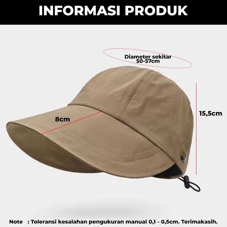DISKON TOPI TEPI LEBAR LIPAT WANITA KOREA TOPI WANITA PORTABEL TOPI OLAHRAGA WANITA TOPI PANTAI WANI