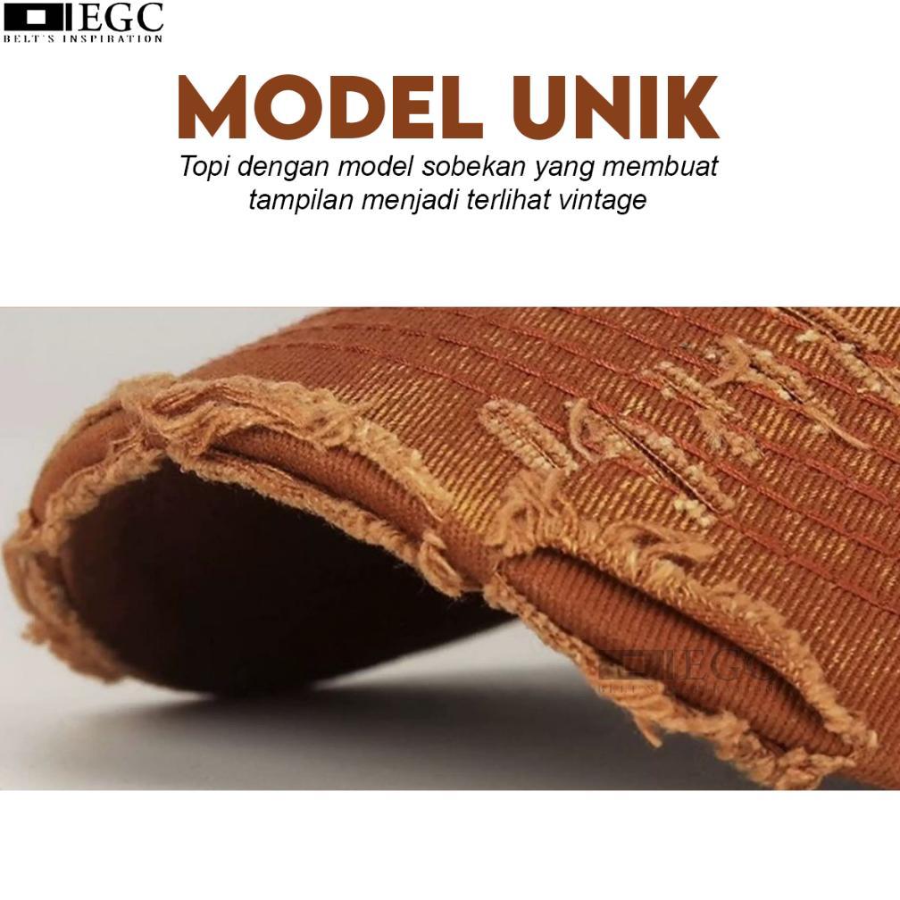 DISKON TOPI BASEBALL ROBEK GRADASI / TOPI PRIA DAN WANITA CASUAL/ TOPI BASEBALL DENIM - TPI-235