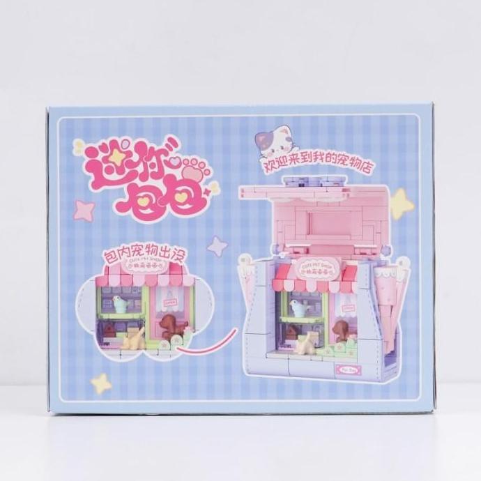 OhSome  Wekki Building Block Mainan Rakit Brick Blok Susun 3D DIY Cute Disney Bag Series / Balok Sus