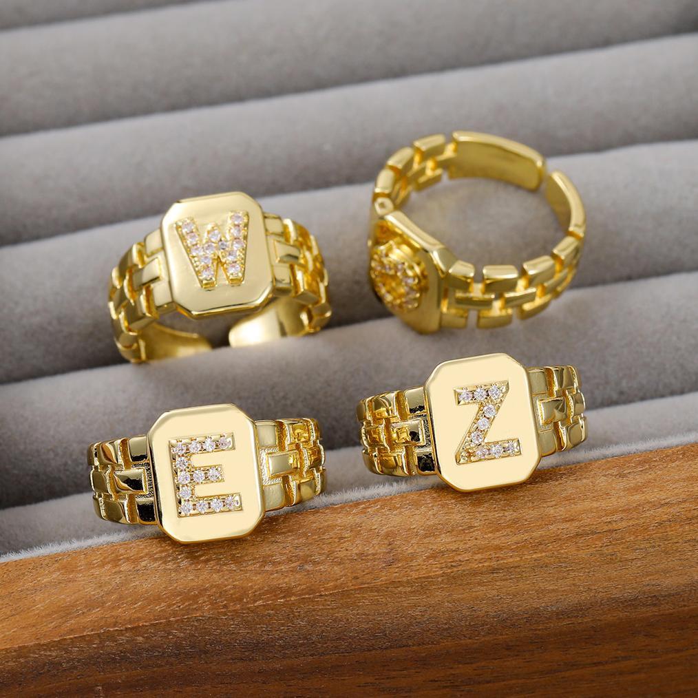Jam Tangan Vintage Berlapis Tembaga 18k Emas Jam Tangan Cincin Boot Cincin Jari Bisa tahan air dan d