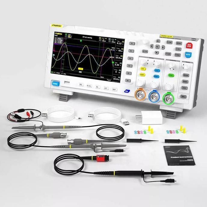 Osiloskop Dital Oscilloscope Dual Channel 100MHz 1 GSa/s FNIRSI 1014D