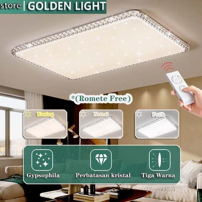 LED Lampu Plafon Ceilling Lampu Lampu Hias Lampu Hias Plafon-Remote