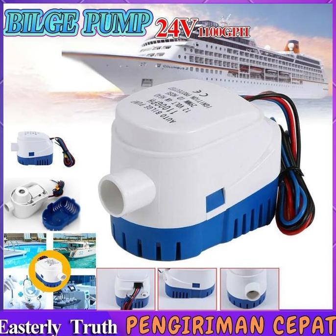 Ready StockBilge pump DC 12V/24V Pompa air celup 1100GPH CH8028 Pump Mini Submersible Serbaguna hidr