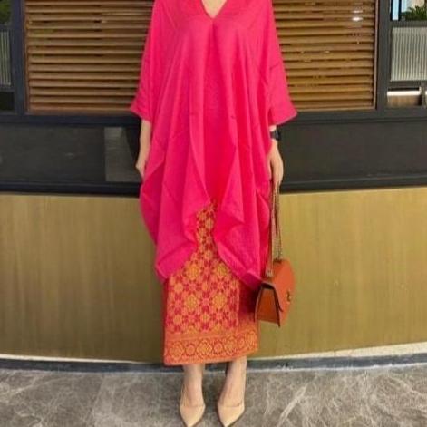 BLOUSE KAFTAN TUNIK ARUNA VISCOSE SEMI SUTRA (hanya atasan) BS