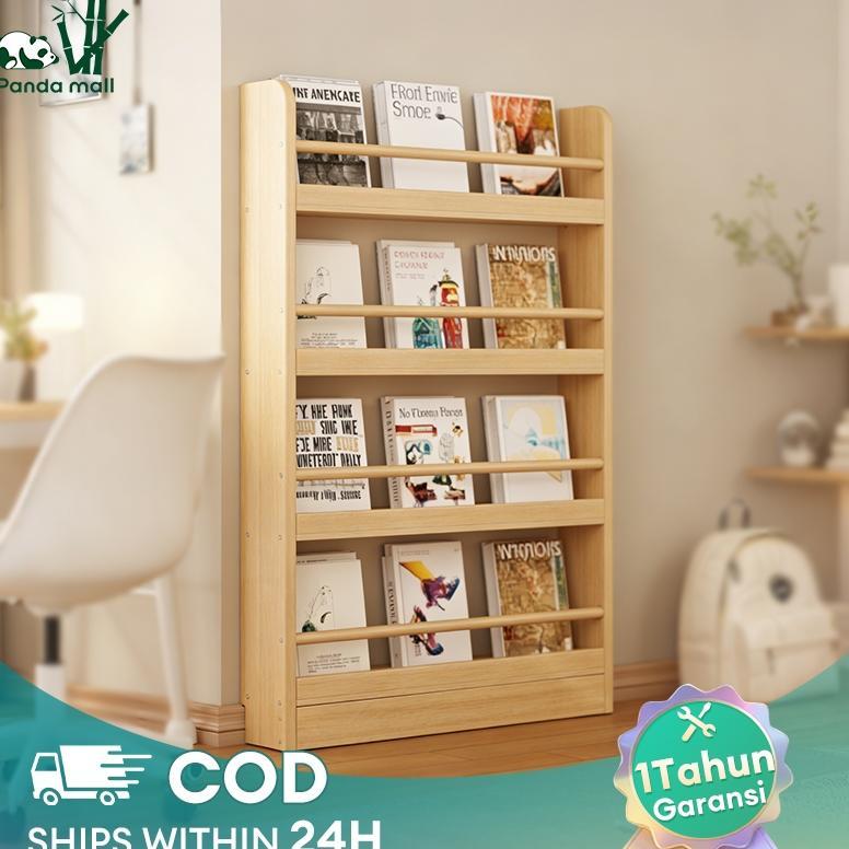 [LUV] Rak Buku Gantung Dinding Rak buku minimalis kayu Rak Serbaguna Dinding Rak Multifungsi Minimal