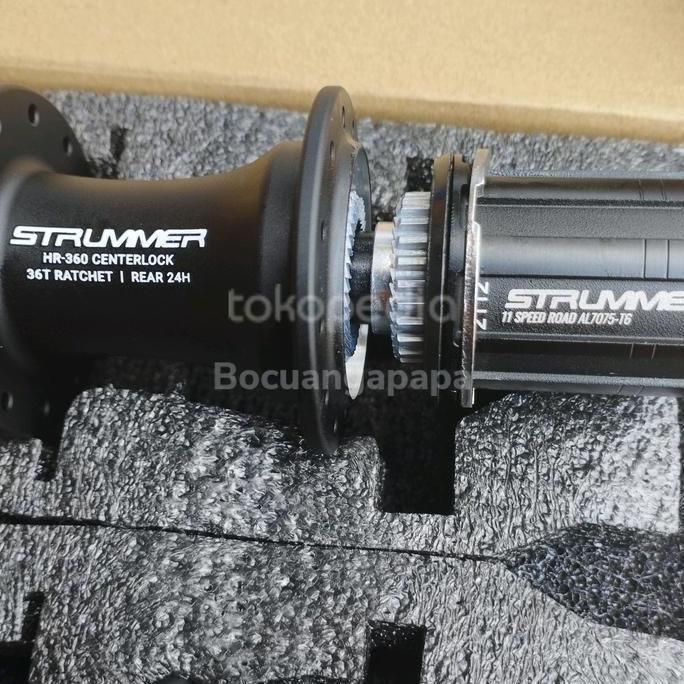 Hub freehub Roadbike centerlock TA HR360 Ratchet 36T strummer 24Hole