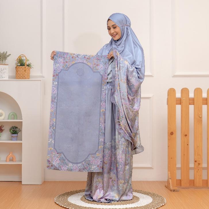 [TERBAIK] VESELKA Dinira Series  Mukena Travel Dewasa Motif Printing Sajadah Mahar Pernikahan Hamper
