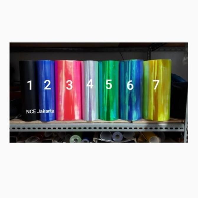 STIKER SKOTLET TRANSPARAN HYBRID PELANGI