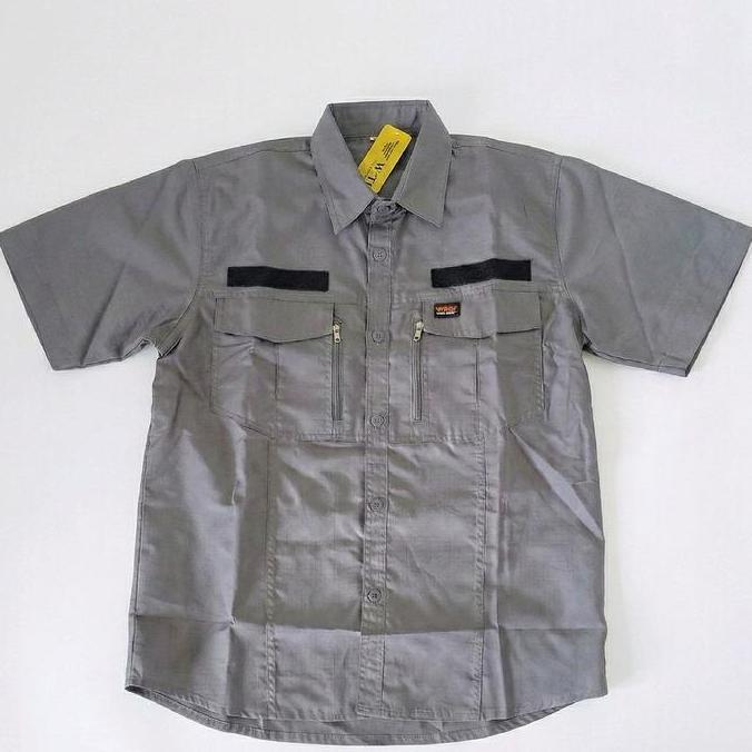 Kemeja Tactical WTAC Pendek Pria - Baju PDL Lapangan Outdoor Bahan Ripstop Polyester