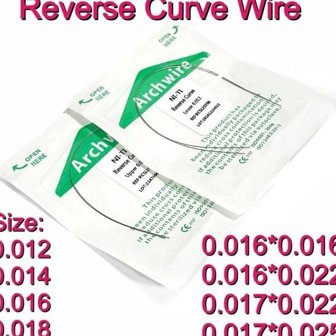 NiTi Reverse curve / reverse curve Wire NiTi isi 2 Pcs / Wire Reverse