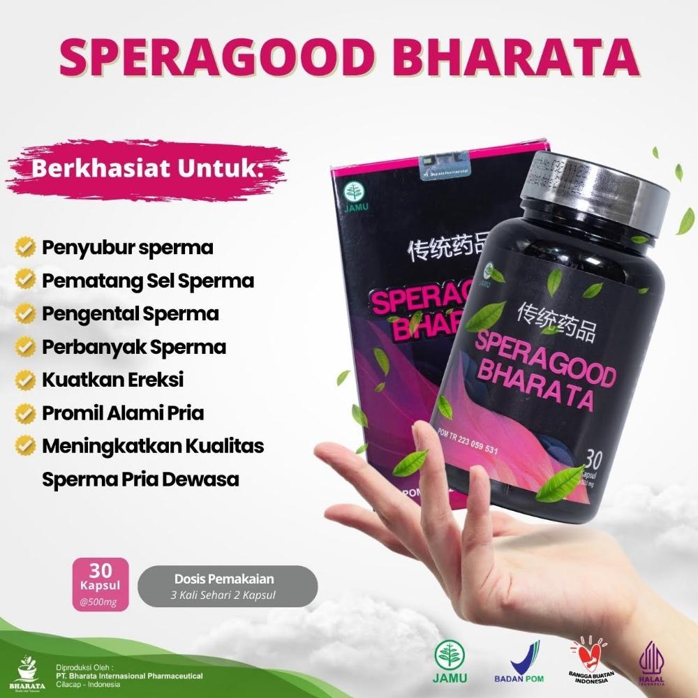 Speragood Bharata Herbal Penyubur Sperma Pengental Sperma Penambah Sperma Ampuh