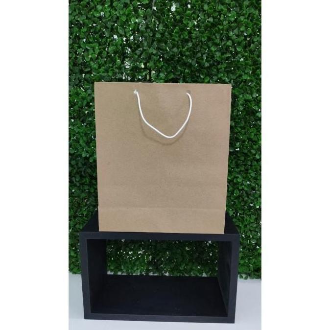 Paper Bag Coklat Polos Kecil - 21 x 5 x 24