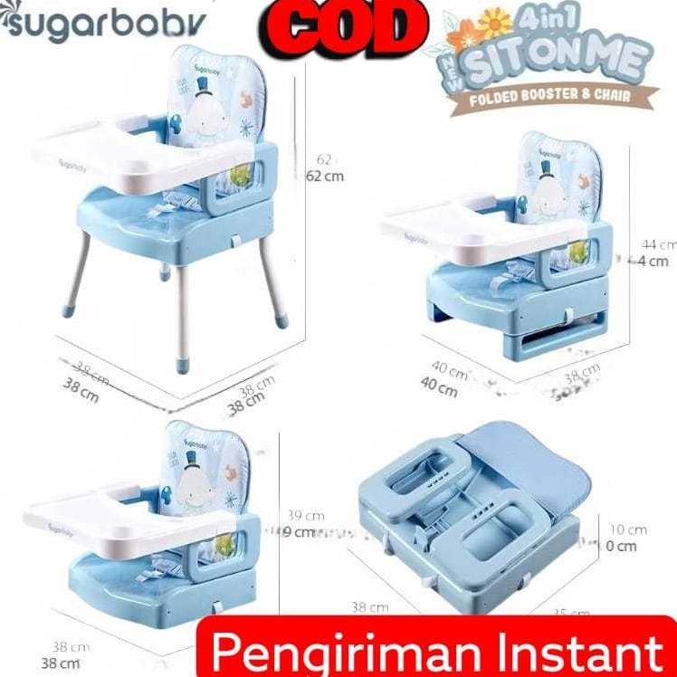Kursi Makan Bayi/Booster Seat Space Baby Sb-518 - Sugar Baby Bebe Smart Tempat Duduk Makan Bayi