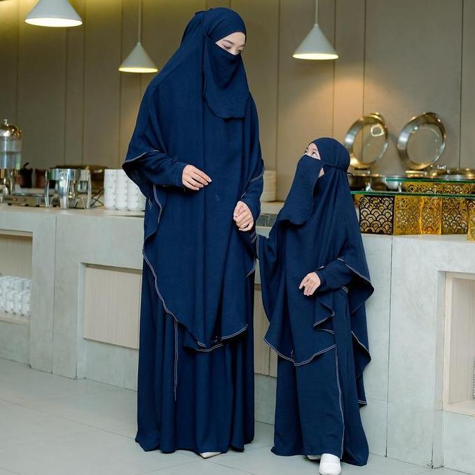 Salvina Kids - Gamis Coupel Ibu Dan Anak  Yura Set