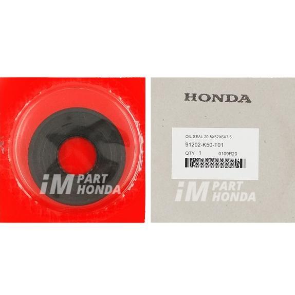 91202-K50-T01 OIL SEAL SIL KRUK AS KIRI 20.8X52X6X7.5 BEAT ESP K25 POP ECO STREET K81 SCOOPY ESP K16