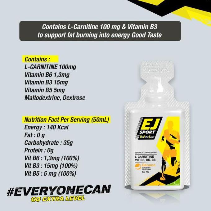 Sport Gel ExtraJoss GU Energy EJ Olahraga Supplement Sepeda Lari Gowes