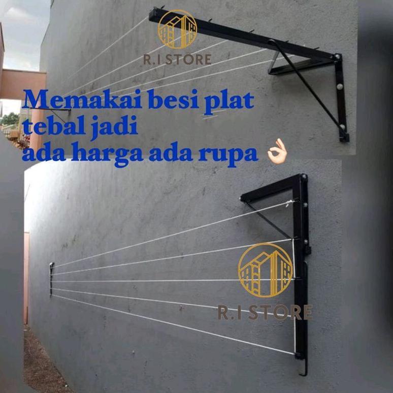 -WF- JEMURAN LIPAT BESI TEBAL/ JEMURAN DINDING