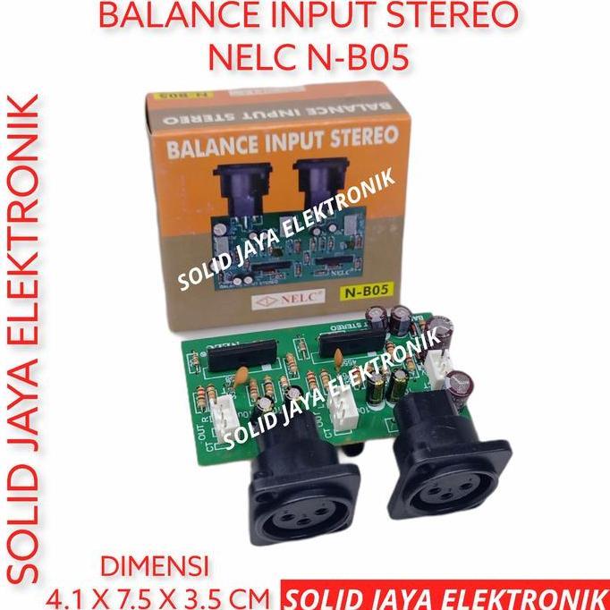 KIT BALANCE INPUT STEREO INPUT BALANCE STEREO AUDIO NELC N-B05
