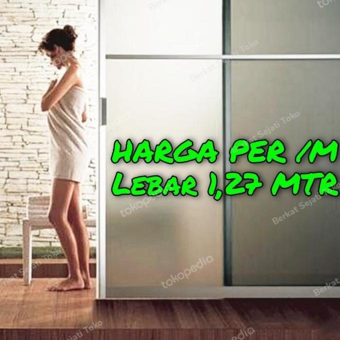 Yoksx- Stiker Sticker Kaca Film Sandblast Sunblast Motif Pasir Es Buram Meteran Per Meter