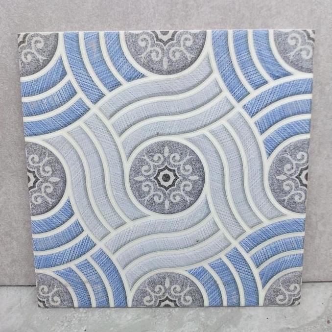 KERAMIK 20X20 BIRU KASAR murah