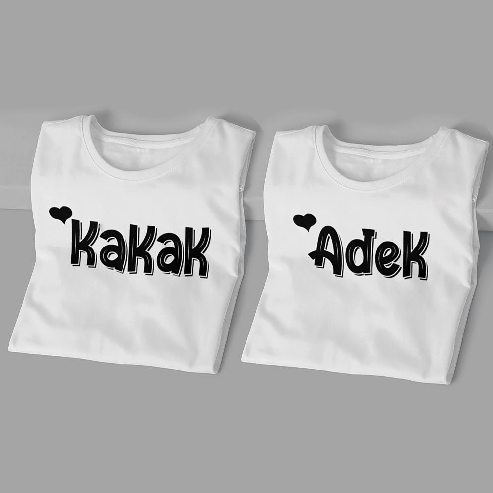 PROMO TERBARU Kaos Couple Anak Keren Terbaru Adik kakak / Couple Keluarga / Couple Adik Kakak 1-12 T