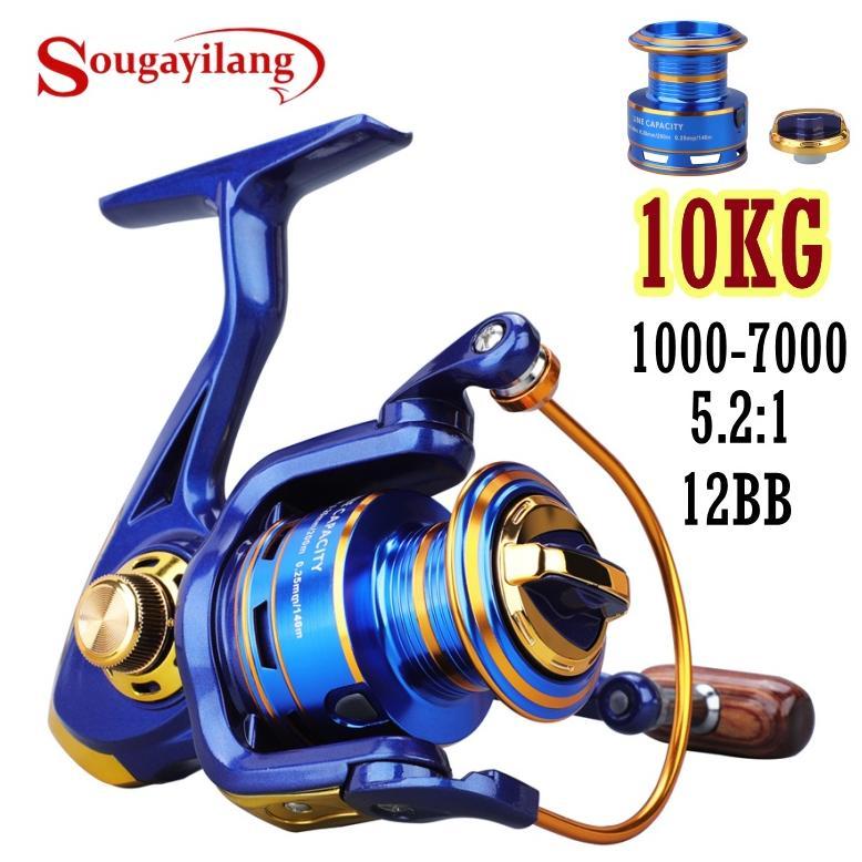 CUCI GUDANG Sougayilang Reel Pancing Spinning 1000-7000 Harga Terendah Untuk MetalJoran Pancing Alat
