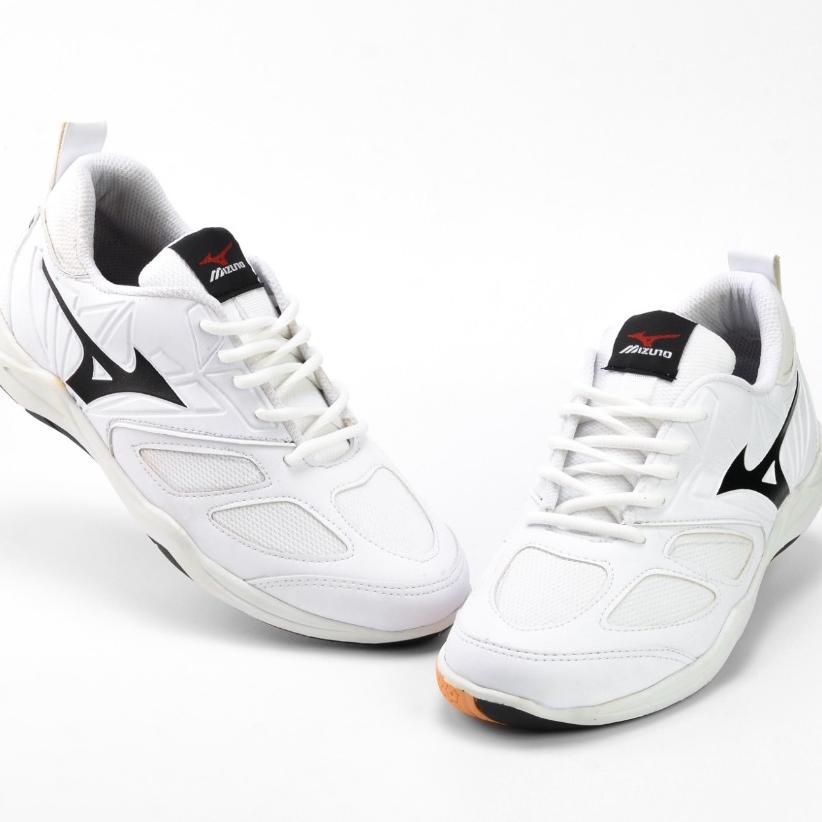DISKON SEPATU VOLLY MIZUNO PRIA WANITA PUTIH SEPATU MIZUNO WLZ 7 MID SEPATU VOLLY DAN BADMINTON