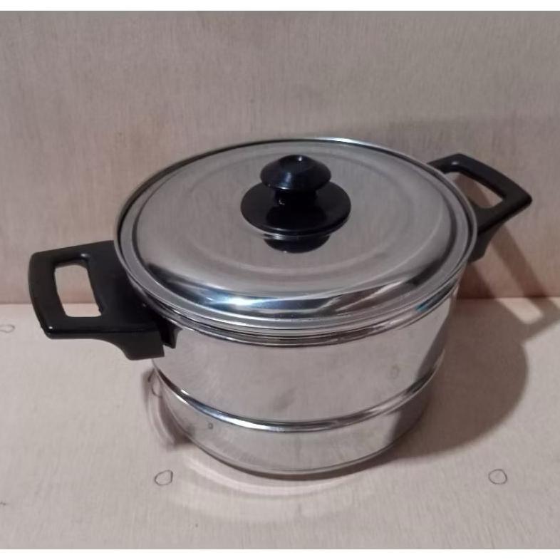 BIG PROMO panci nasi mini panci kukus mini tutup kaca ukuran 16 cm ,18 cm ,20 cm