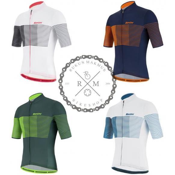 Santini Tono Freccia Men Road Cycling Jersey Slim Fit Cut - Baju Sepeda Balap Roadbike Pria