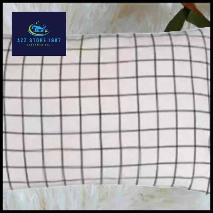Sarung Bantal Tidur Motif Kotak Aesthetic Premium