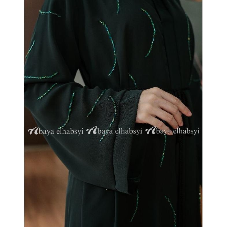 Promo Bulan Ini Exclusive Abaya 1103 Fursan Gamis Arab Hitam Kwalitas Boutique Busui By Abaya Elhabs