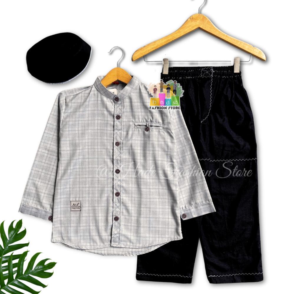 Viral  New Setelan Koko Anak A&J El Fattah Lengan Panjang Usia 3-13 Th Bahan Katun Touch Premium 202