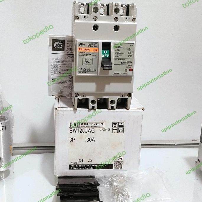 Baru (1) FUJI BREAKER MCCB BW125JAG 3P 30KA 30 AMPER MADE IN JAPAN apipe32 Juara